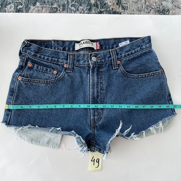 Vintage Levi's 550 high waist denim cutoff shorts - Picture 6 of 12